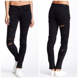 Blank NYC ripped jeans front and back